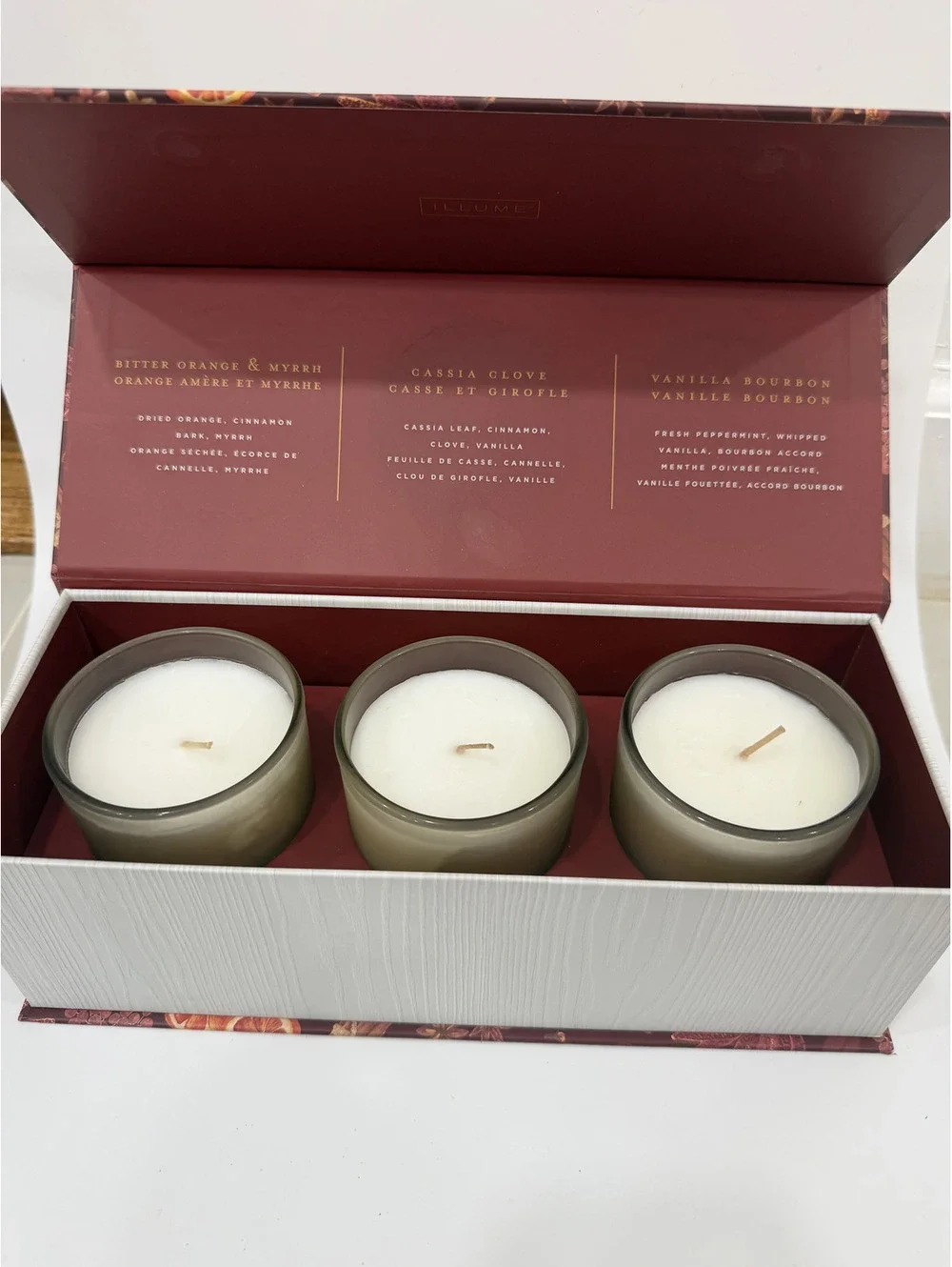 NWT Illume Festive Market Candle Gift Set of 3 Women's gift